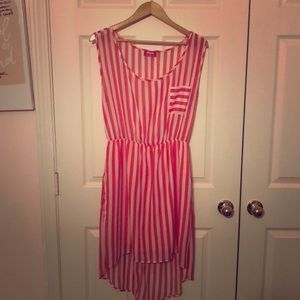 Sleeveless high low dress